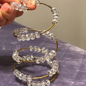 A wrapped Golden-White Bracelet